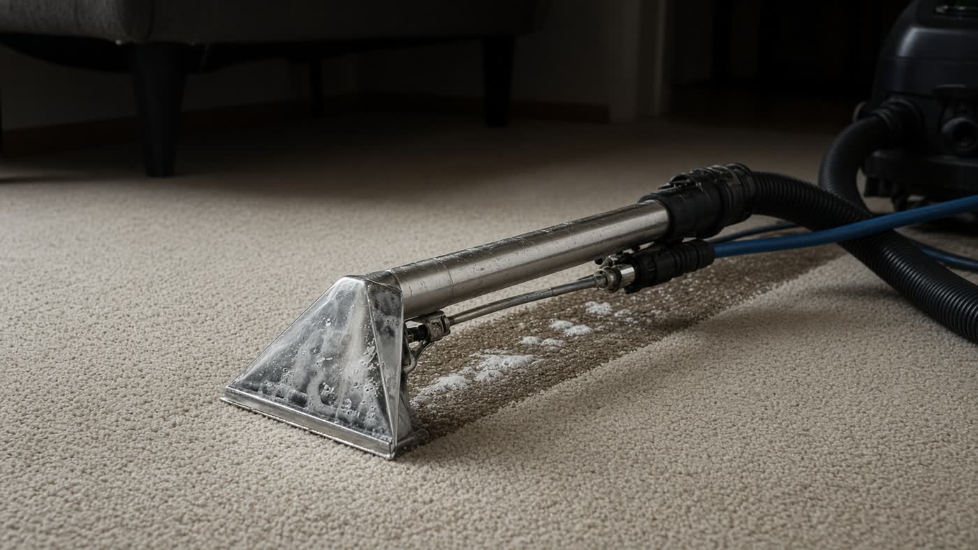 Carpet extraction on a large interior floor