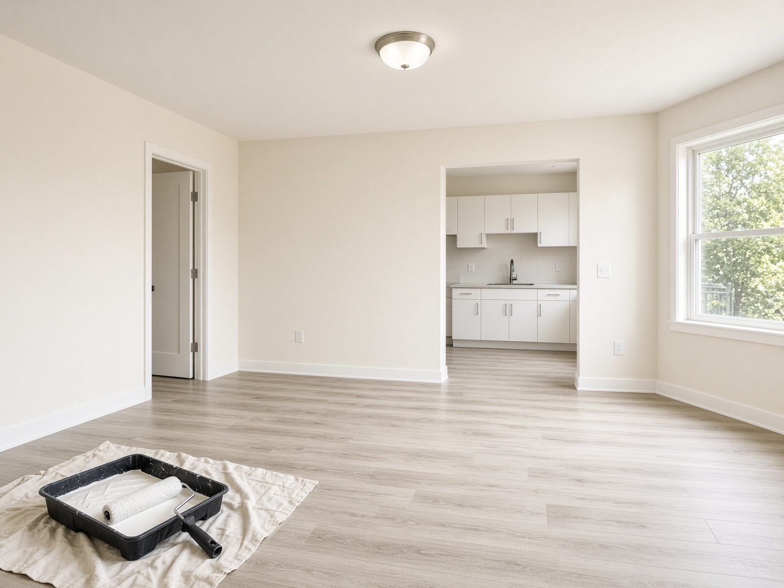 Rental make-ready interior during turnover work